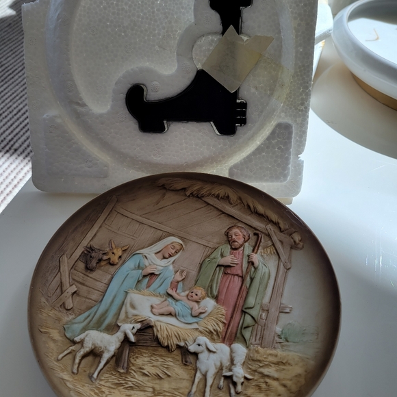 Homco | Vintage Ceramic Nativity Scene Plate - Picture 4 of 5